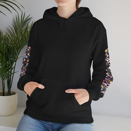Flower Sleeve Hoodie