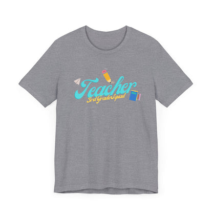 3rd Grade Teacher Squad Blue Short Sleeve Tee