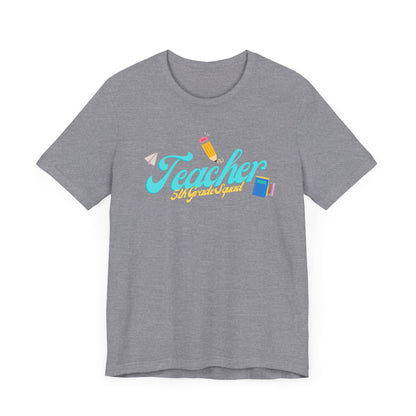 5th Grade Teacher Squad Blue Short Sleeve Tee