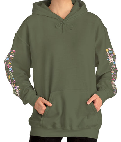Flower Sleeve Hoodie