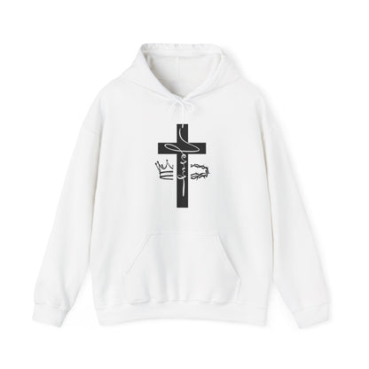 Jesus Cross & Crown Hoodie