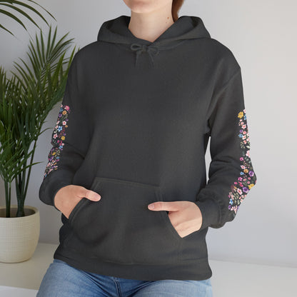 Flower Sleeve Hoodie