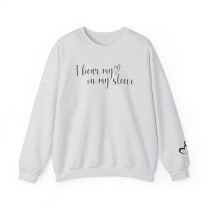Custom I Bear My Heart on My Sleeve Print Style 1 Sweatshirt