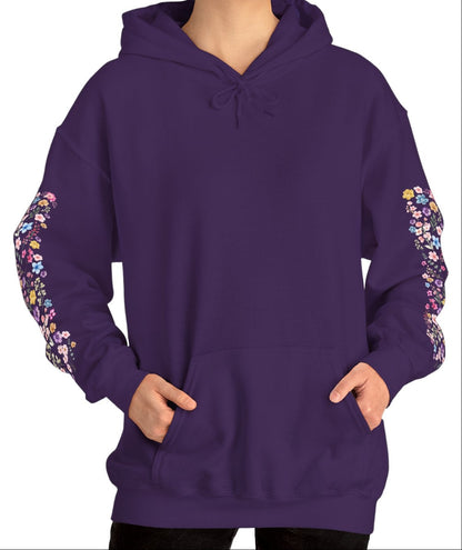 Flower Sleeve Hoodie