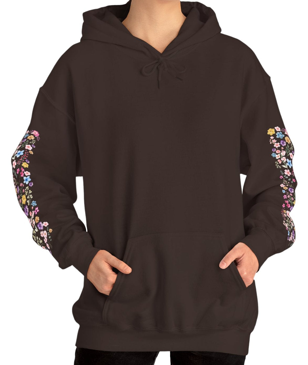 Flower Sleeve Hoodie