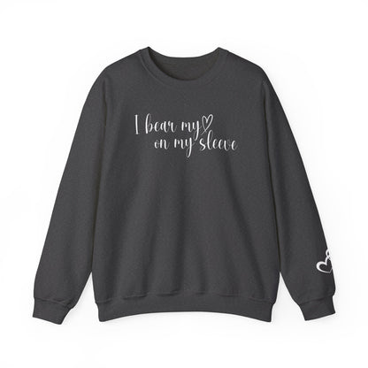 Custom I Bear My Heart on My Sleeve Print Style 1 Sweatshirt