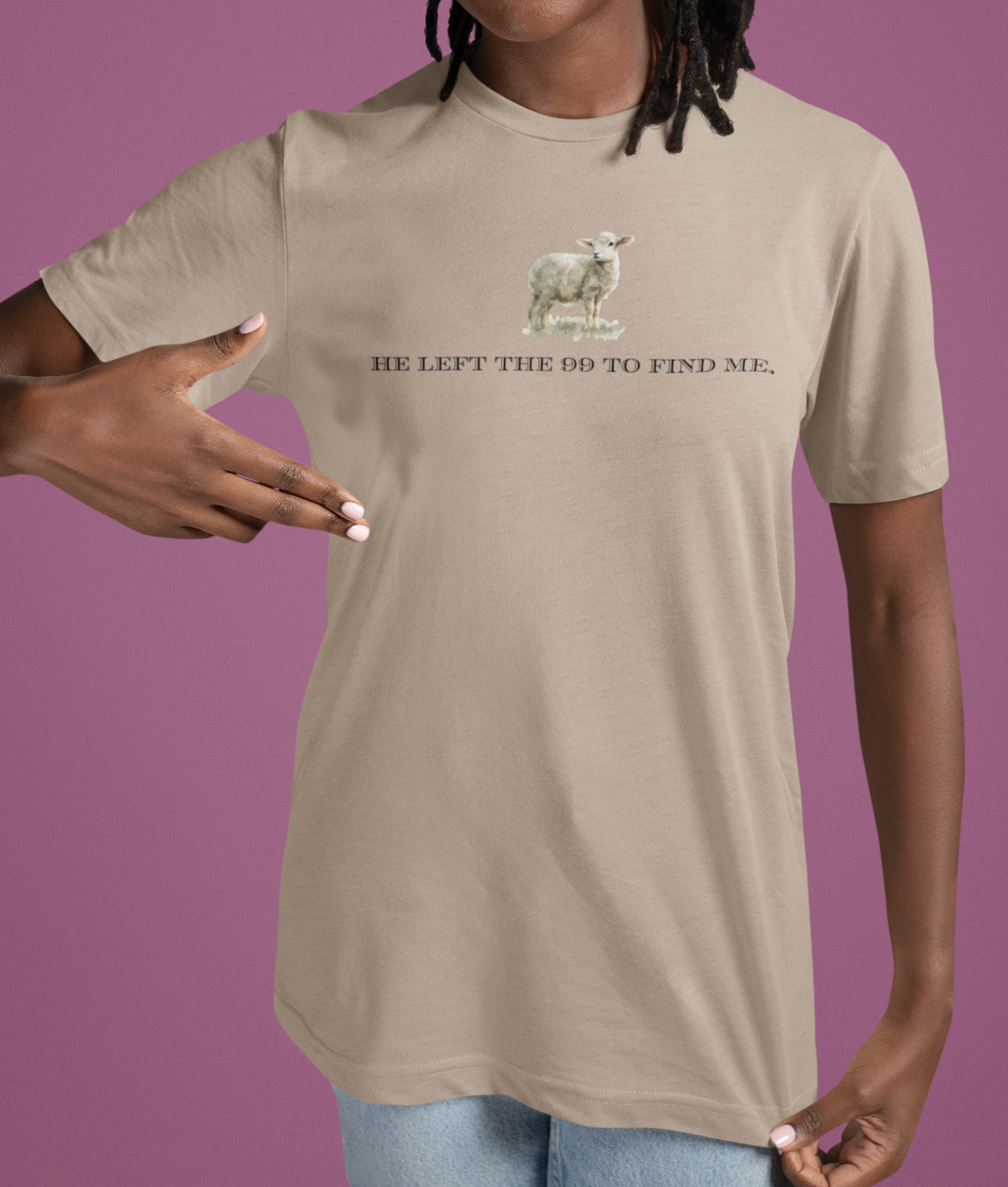 Left 99 Lamb Natural Print