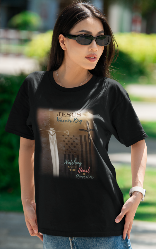 Jesus Warrior King Heart for America Light