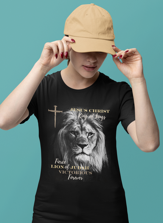 Jesus King of Kings Lion of Judah Victorious Tan