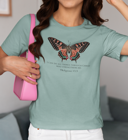 Red Butterfly Verse Phil. 4:13