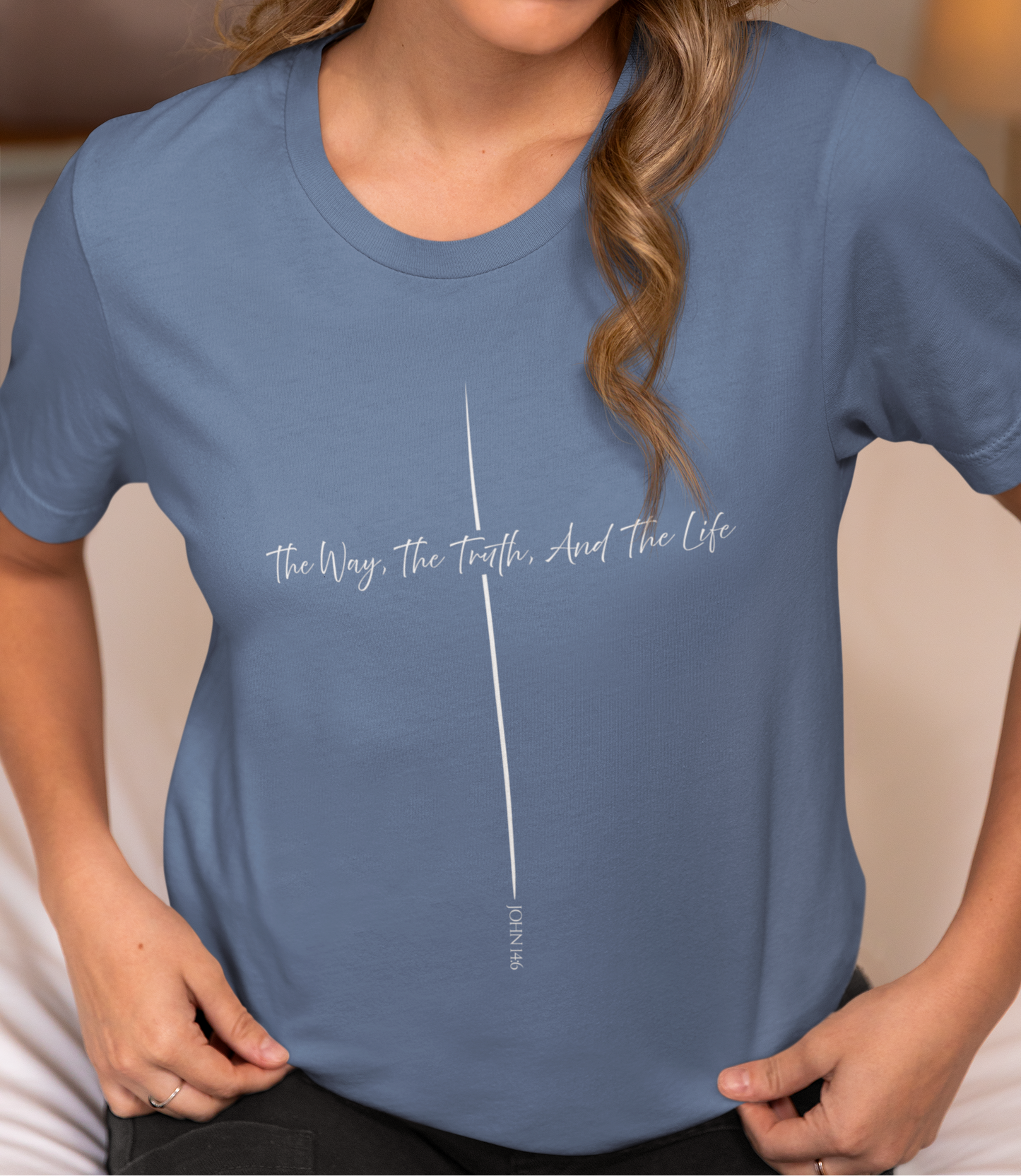 John 14:6 Way Truth Life Script Shirt