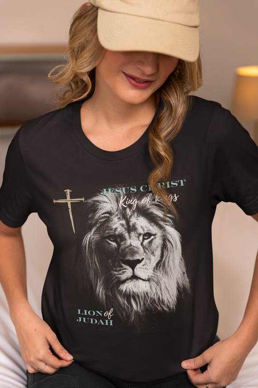 Jesus Christ King of Kings Lion of Judah Teal