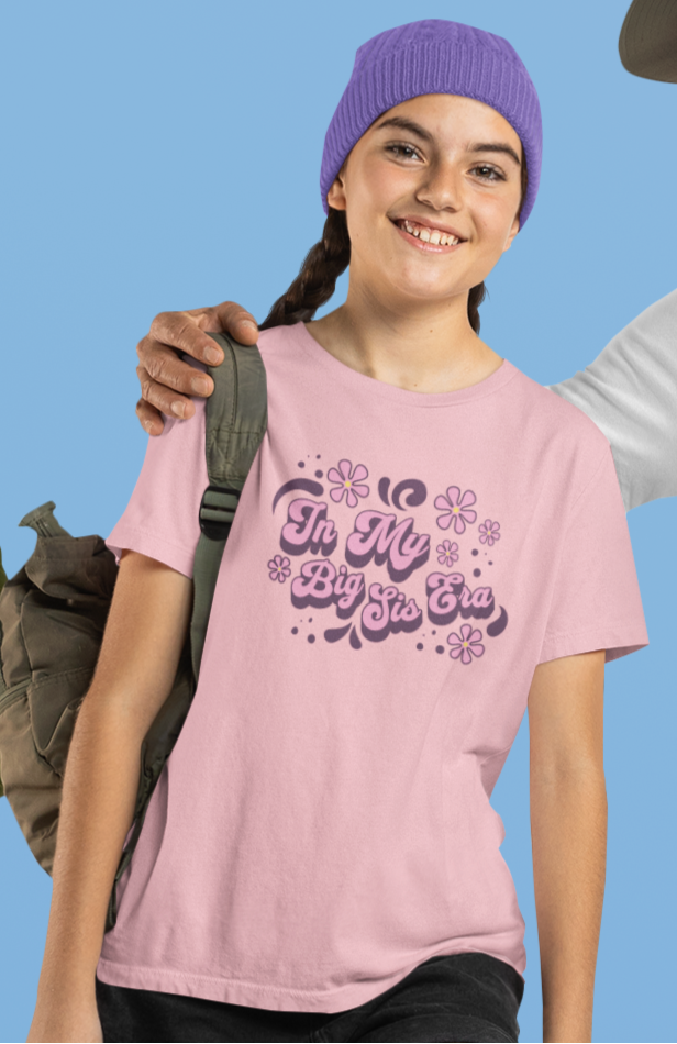 In My Big Sis Era Purple Youth Shirt
