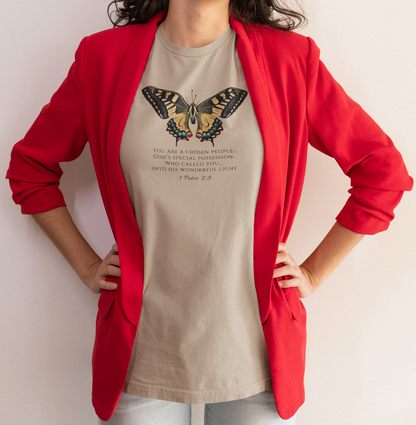 Yellow & Green Butterfly Verse 1 Pet. 2:9