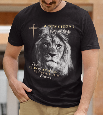 Jesus King of Kings Lion of Judah Victorious Tan