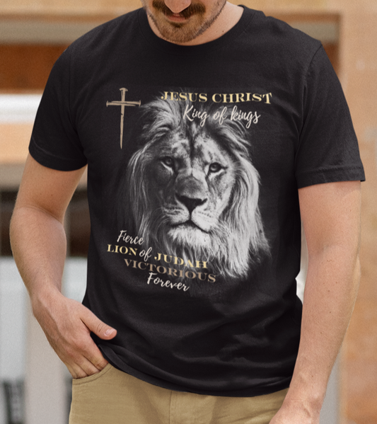 Jesus King of Kings Lion of Judah Victorious Tan
