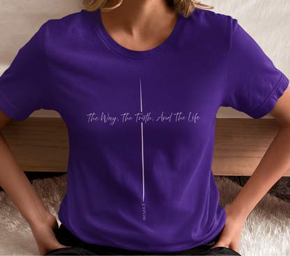John 14:6 Way Truth Life Script Shirt