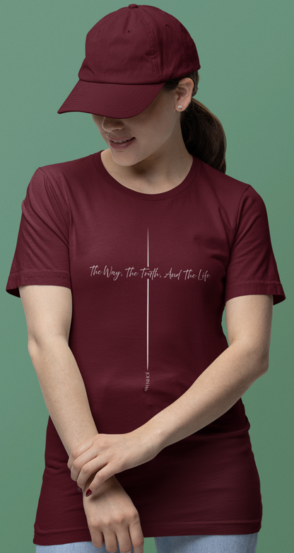 John 14:6 Way Truth Life Script Shirt