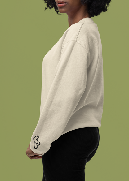 Custom Mama Est 2024 Heart Arrow Sleeve Sweatshirt