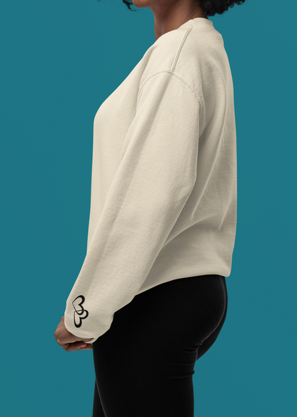 Custom Mama Est 2024 Holding Heart Sleeve Sweatshirt