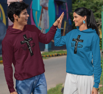 Jesus Cross & Crown Hoodie