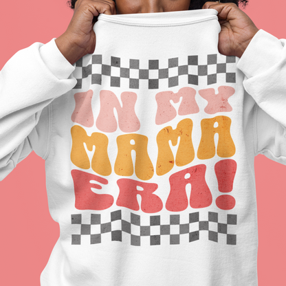 In My Mama Era Pink Yellow Grey Sweatshirt