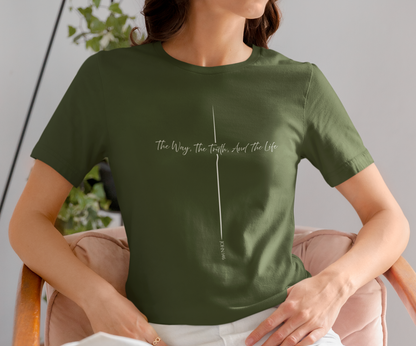 John 14:6 Way Truth Life Script Shirt