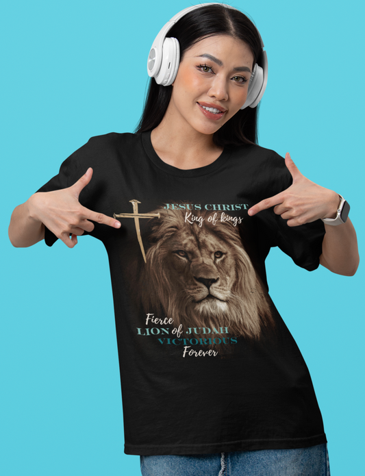 Jesus King of Kings Lion of Judah Victorious Color