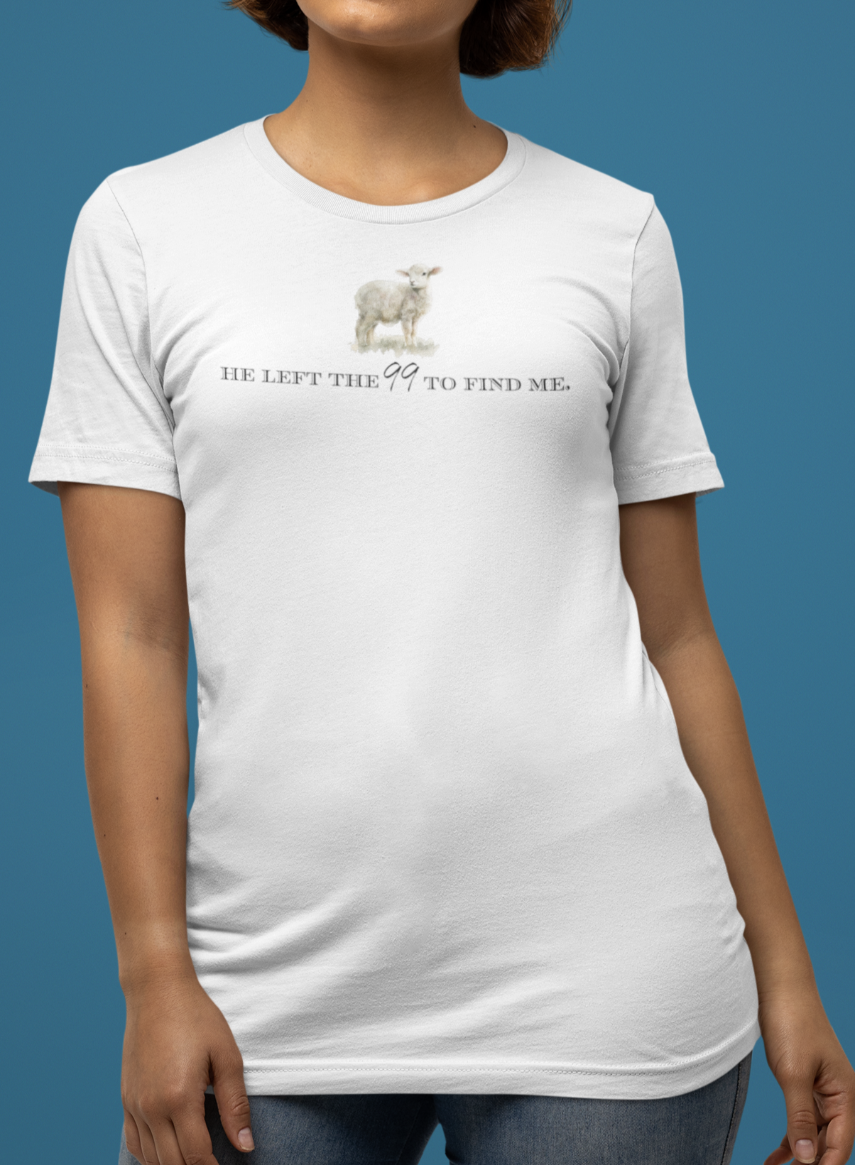 Left 99 Lamb Natural Print Script
