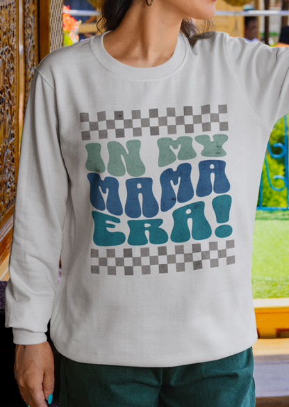 In My Mama Era Blue Grey Sweatshirt