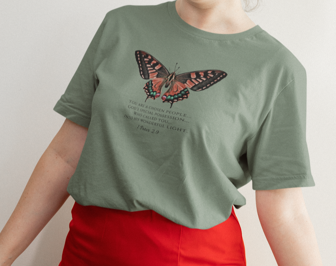 Red Butterfly Verse 1 Pet. 2:9